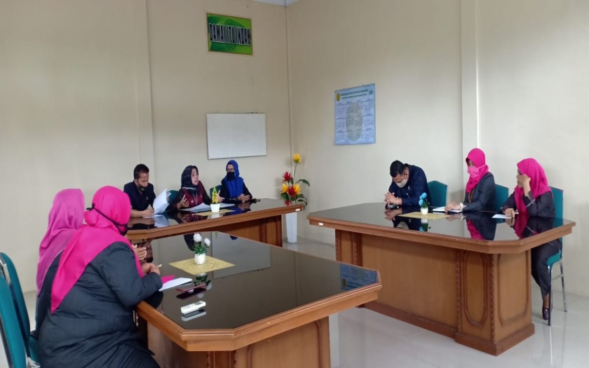 Pembinaan Dan Pengarahan Petugas PTSP persiapan wawancara Lomba PTSP, 4 Agustus 2020