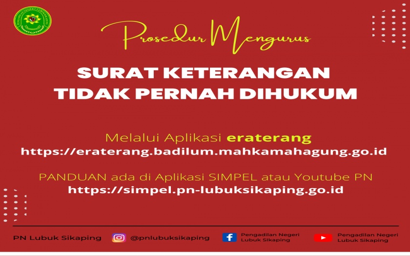 Mengurus Surat Keterangan Tidak Pernah Dihukum Pidana