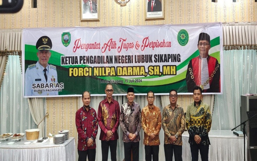 Perpisahan KPN Lubuk Sikaping oleh Bupati Pasaman