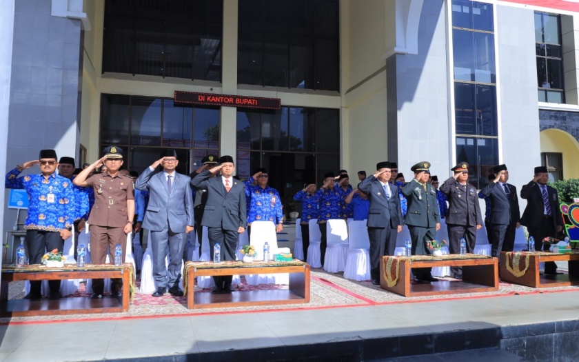 Upacara Hari Lahir Pancasila Tahun 2025 di Kantor Bupati