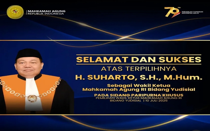 Selamat Bapak Suharto Wakil KMA Bagian Yudisial