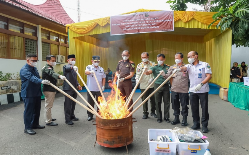 Pemusnahan Barang Bukti Juli 2025