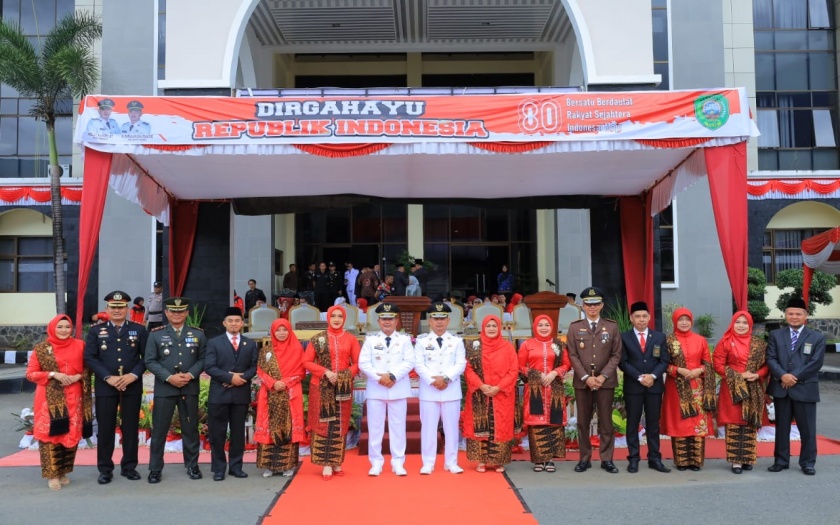 Upacara Peringatan HUT RI Ke-80 di Kabupaten Pasaman