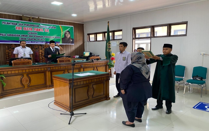 Pelantikan Kasubbag Umum & Keuangan 2025