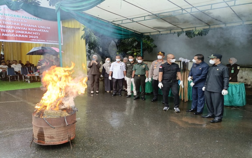 Pemusnahan Barang Bukti 26 November 2025