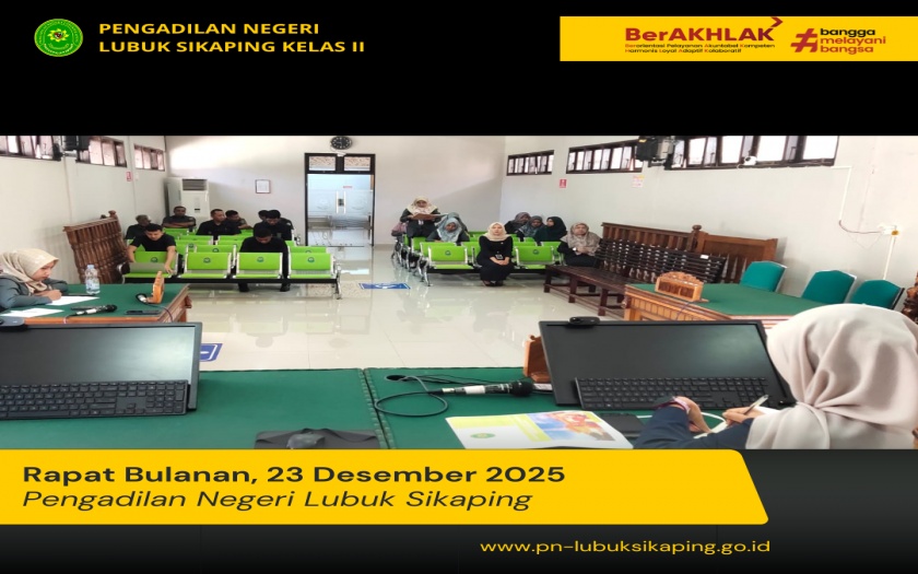 Rapat Bulanan Desember 2025