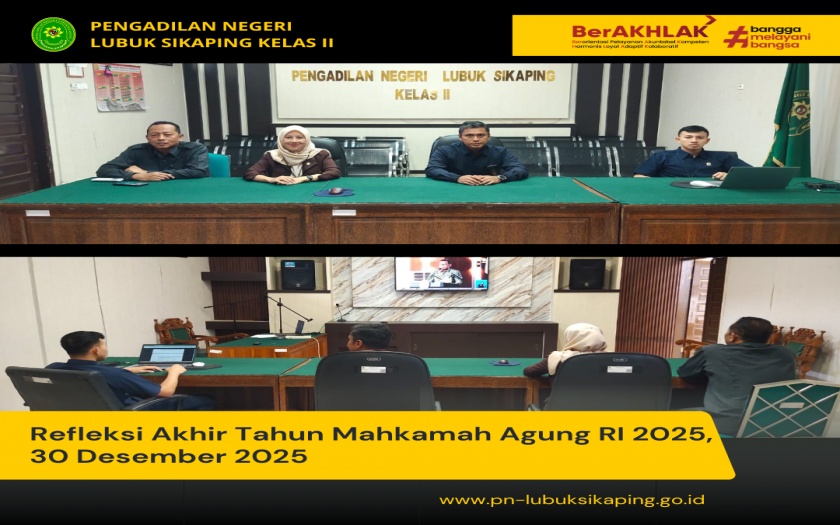 Refleksi Akhir Tahun Mahkamah Agung RI 2025, 30 Desember 2025