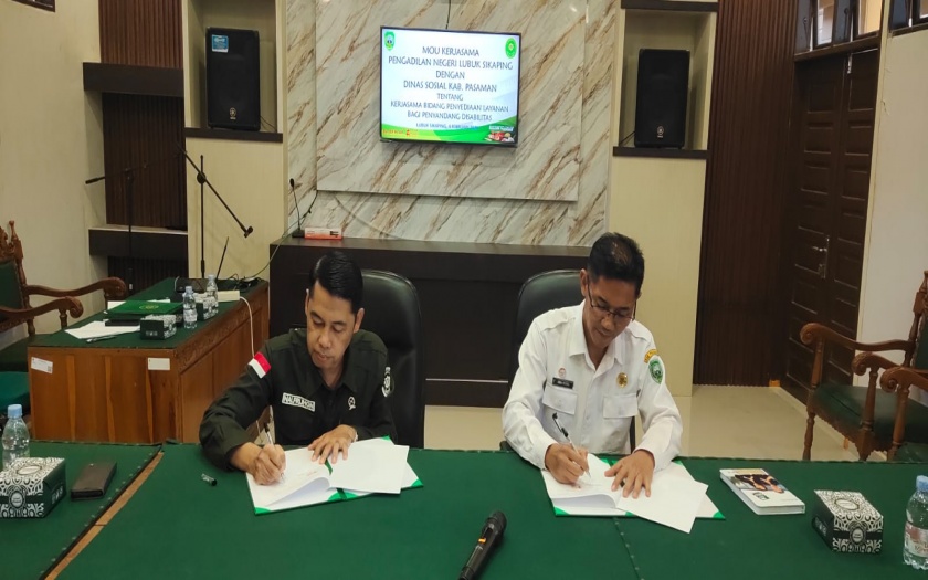 Penandatanganan MoU dengan Dinsos Pasaman 2025